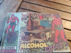 Tebeos: COMIC, EL HOMBRE ENMASCARADO, ALCOHOL EN LA SELVA Números del 20 a 38. 1958 tbo tebeo ley seca
